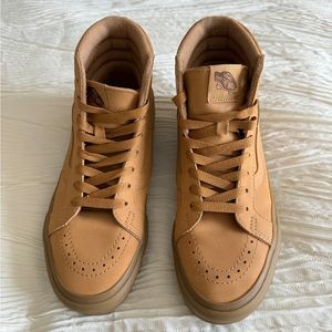 Vans Camel leather Sk8 Hi *** LIKE NEW ***